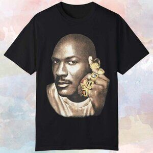 Michael Jordan 6 Rings T Shirt Chicago Bulls Basketball Graphic Fan Gift Retro T